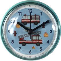욕실 다용도 방수시계, 소방차그린