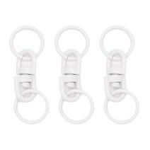 동대문단추왕 동대문 패션 포인트 중간 연결 고리 컬러 장식 중간고리, 화이트, 3개