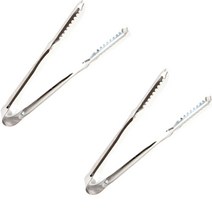 쿡차미 스테인리스 고기 야채 집게, 실버, 2개