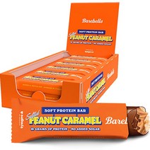베어벨스 소프트 단백질 프로틴바 피넛 카라멜, 55g, 12개