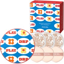 에이지투웨니스 드롭드롭드롭2 케이스 + 뉴오리지널 리필 3p 세트, 레드(케이스), 13호 화이트라떼(팩트), 1세트
