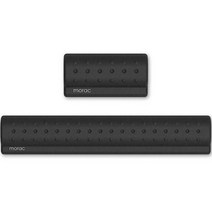 모락 모쿠 센세이션 키보드 마우스 손목 받침대 세트, 블랙, 1세트