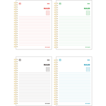 모노그램 3500 8mm RULED PP 유선노트 MG-0165, 랜덤발송, 4개