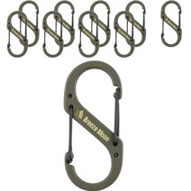 브리즈문 S 카라비너 대형 10p, 올리브그린