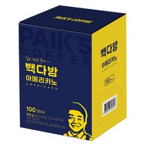 빽다방 아메리카노 스틱커피 1.6g 100개입
