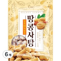 청우식품 땅콩사탕, 300g, 6개
