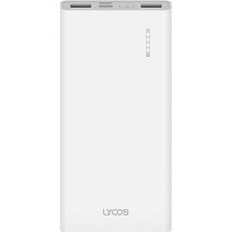 라이코스 슬림 2포트 10000mAh 보조배터리 C타입 + 8핀 케이블 세트, 화이트, SPE-PA10CPQ(보조배터리)