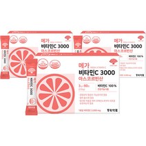 동화약품 메가 비타민C 3000 아스코르빈산 90p, 3개, 270g
