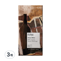 비바니 유기농 다크 85% 초콜릿, 100g, 3개