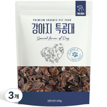 강아지특공대 강아지 수제간식 200g, 3개, 한우 허파