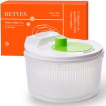 베티에스 야채 탈수기 3L, 화이트 + 그린, 1개 대표사진