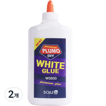 보아스린 글루 슬라임 470ml WG500, 화이트, 2개