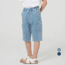 롤리트리 아동 니트 데님 반바지