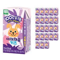 남양유업 야채채움 주스 키즈 115ml, 보라(포도), 24개