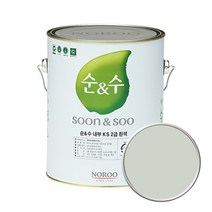 노루페인트 순앤수 KS 2급 벽지 벽면용 수성페인트 4L, 쿨그레이01 NR7091, 1개