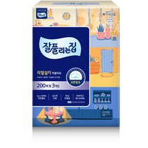 잘풀리는집 리얼 실키 천연펄프 미용티슈 200매, 3개