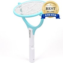 테르톤 초강력 90도 회전 전기 충전식 모기채 TB-8808, 혼합색상