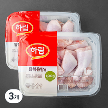 하림 닭볶음탕용 닭고기 2개입 (냉장), 2000g, 3개