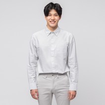 캐럿 남성용 SS 스트라이프 옥스포드 셔츠