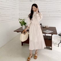 모에나 반집업 밴딩 롱 원피스 OPS7475K23