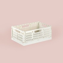 하우스레시피 다용도 폴딩 수납박스 M, 2개, 라이트그레이
