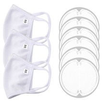 로로샤 성인용 입체 순면 마스크 3p + 필터 6p 세트