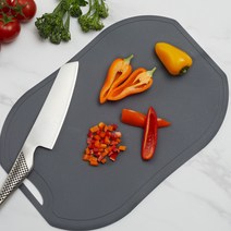 코멧 BPA FREE TPU 걸이형 양면 도마 · 챠콜 1개 상품 이미지