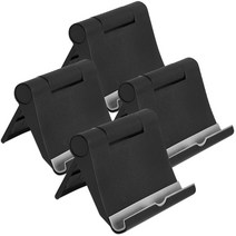 므라본 심플 휴대폰 태블릿 거치대, 4개, 블랙