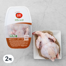 올품 무항생제 인증 통닭 (냉장), 1150g, 2팩