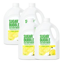 슈가버블 친환경 주방세제 레몬 크러쉬, 2.5L, 4개