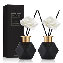 코코도르 블랙골드 에디션 디퓨저 200ml x 2개 + 비누꽃 스틱 2개, 숲속오두막