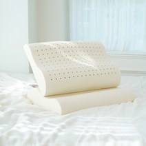 하우스터 천연 라텍스 숙면 베개, 화이트