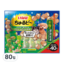 이나바 강아지 츄르비 10g, 80입, 장건강케어 버라이어티 (QDS-86)