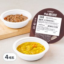 루솔 이유식 5단계 반찬소스 세트 (냉장), 512번 순한 짜장, 513번 순한카레, 544번 순한 하이라이스, 4세트