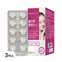 내츄럴플러스 클리어 밸런스 60정, 3개