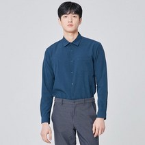 마인드브릿지 남성용 폴리 스판 세미오버 셔츠 MUWS2140