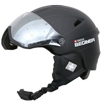 스위스비기뉴 스키 스노우보드 헬멧 고글 일체형 바이저헬멧 아시안핏, 화이트