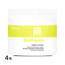 버치주스 하이드로 크림, 70g, 4개