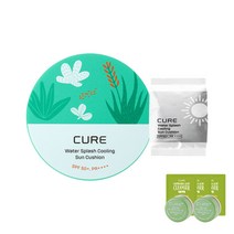김정문알로에 큐어 선쿠션 SPF50+ PA++++ 25g + 리필 25g + 체험키트, 1세트