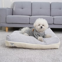 레드퍼피 반려동물 체트라 듀얼 쿠션, 파스텔그레이