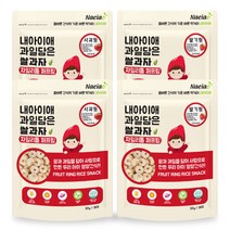 내아이애 과일담은 자일리톨 쌀과자 퍼프링, 사과 2p + 딸기 2p, 1세트
