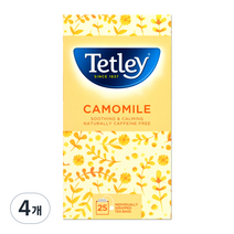 테틀리 카모마일 티백, 1.3g, 25개입, 4개