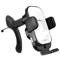 옵시디언 기아 카니발 신형 구형 15W FOD센서 휴대폰 무선충전거치대 KA4 YP VQ 1~4세대, CT-W16+CT-H46, 화이트