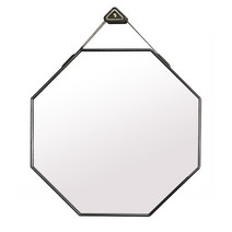 A6 팔각스트랩 욕실거울, 메탈
