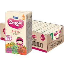 맘마밀요미요미 유기농 주스 125ml, 과일믹스, 24개