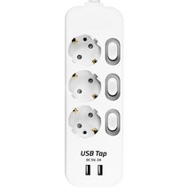 써지오 안전멀티탭 USB 3구개별 DH-2039MUT, 1.5m, 1개