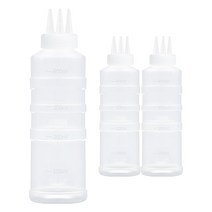 일상속반짝 국내생산 잘라쓰는 소스통 3구 뚜껑 미포함, 3개, 400ml