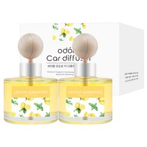 오도르 카 디퓨저 120ml, 레몬스피아민트, 2개