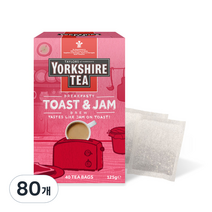 테일러스오브헤로게이트 요크셔티 토스트 앤 잼 홍차, 3.125g, 40개입, 2개
