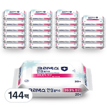크리넥스 안심 물티슈, 20매, 144팩